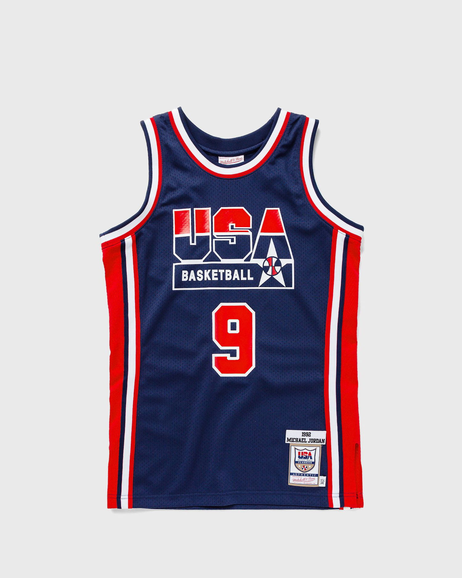 Jersey Mitchell & Ness NBA Authentic Jersey Team USA 1992 Michael Jordan #9 Mørkeblå | AJY4GS18414-USANAVY92MJO, 0