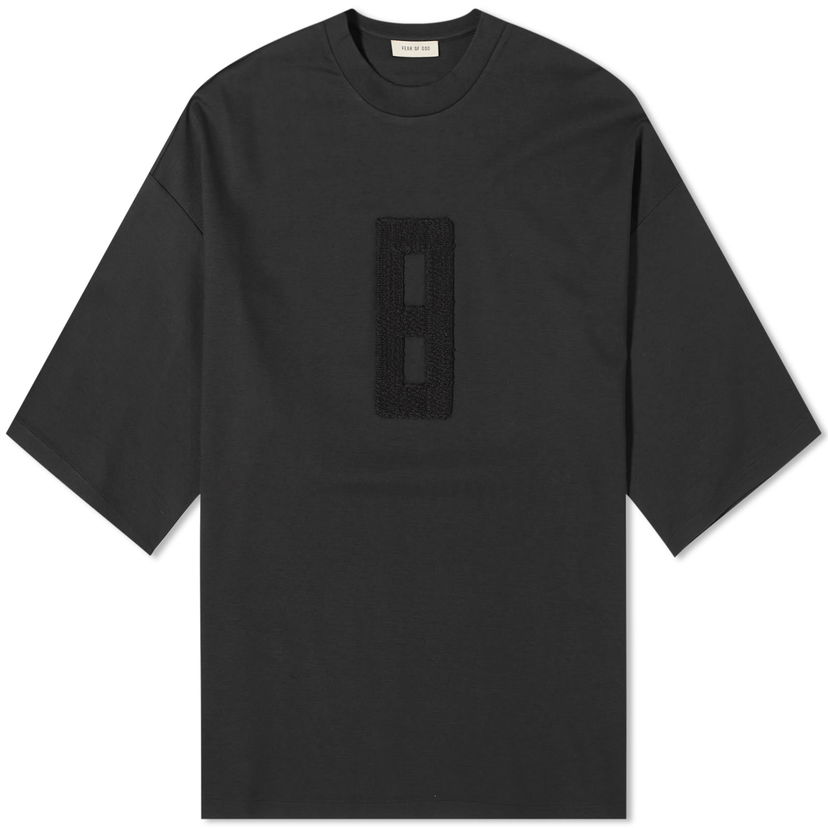 T-shirt Fear of God Embroidered 8 Milano T-Shirt Sort | FG850-2052VIS-001