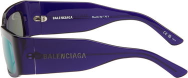 Solbriller Balenciaga Paper Oversized Sunglasses Lilla | BB0328S-005, 2