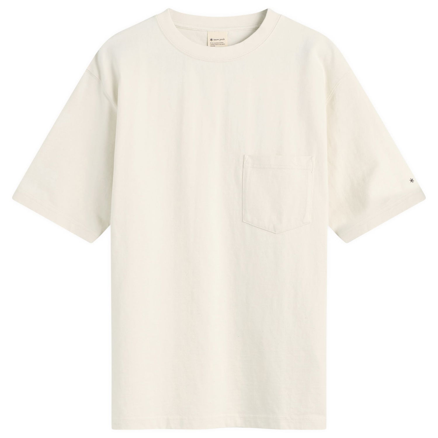 T-shirt Snow Peak Recycled Cotton Heavy T-Shirt Hvid | TS-25SU4020-OAT, 0