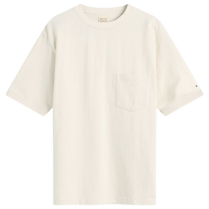T-shirt Snow Peak Recycled Cotton Heavy T-Shirt Hvid | TS-25SU4020-OAT