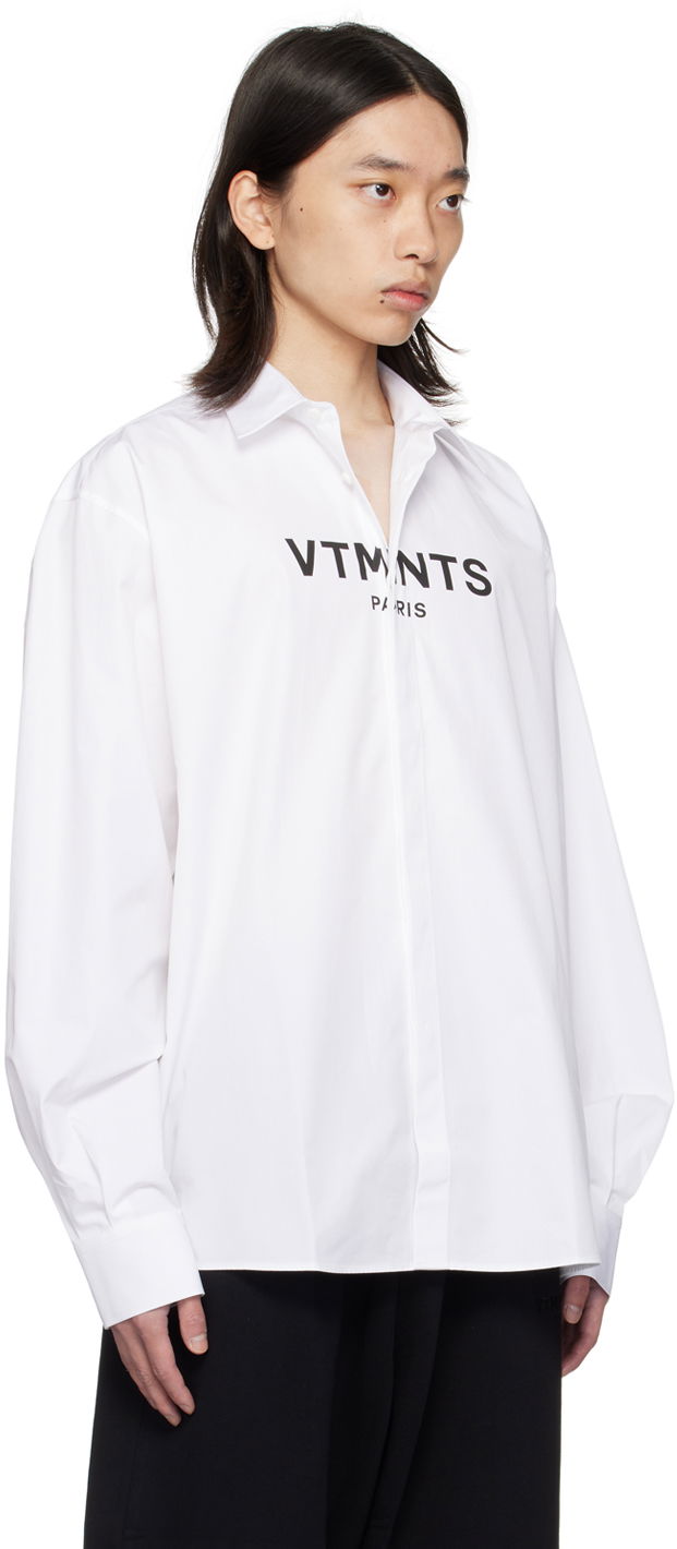 Skjorte VETEMENTS Graphic Print Shirt Hvid | VL22SH300W, 1