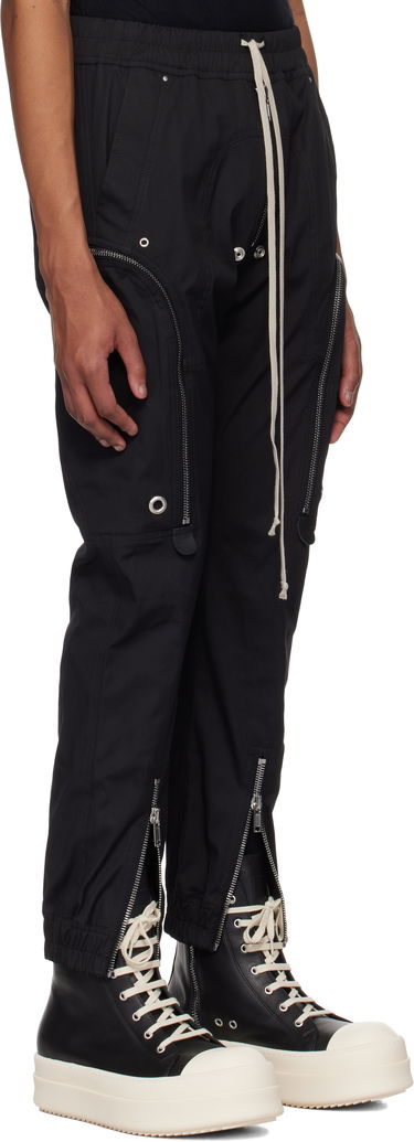 Cargo bukser Rick Owens Rick Owens Hollywood Bauhaus Cargo Pants Sort | RU01E5377 TE, 1
