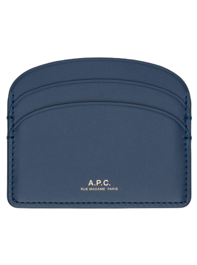 Rygsække og tasker A.P.C. Navy Demi-Lune Card Holder Mørkeblå | PXAWV-F63270
