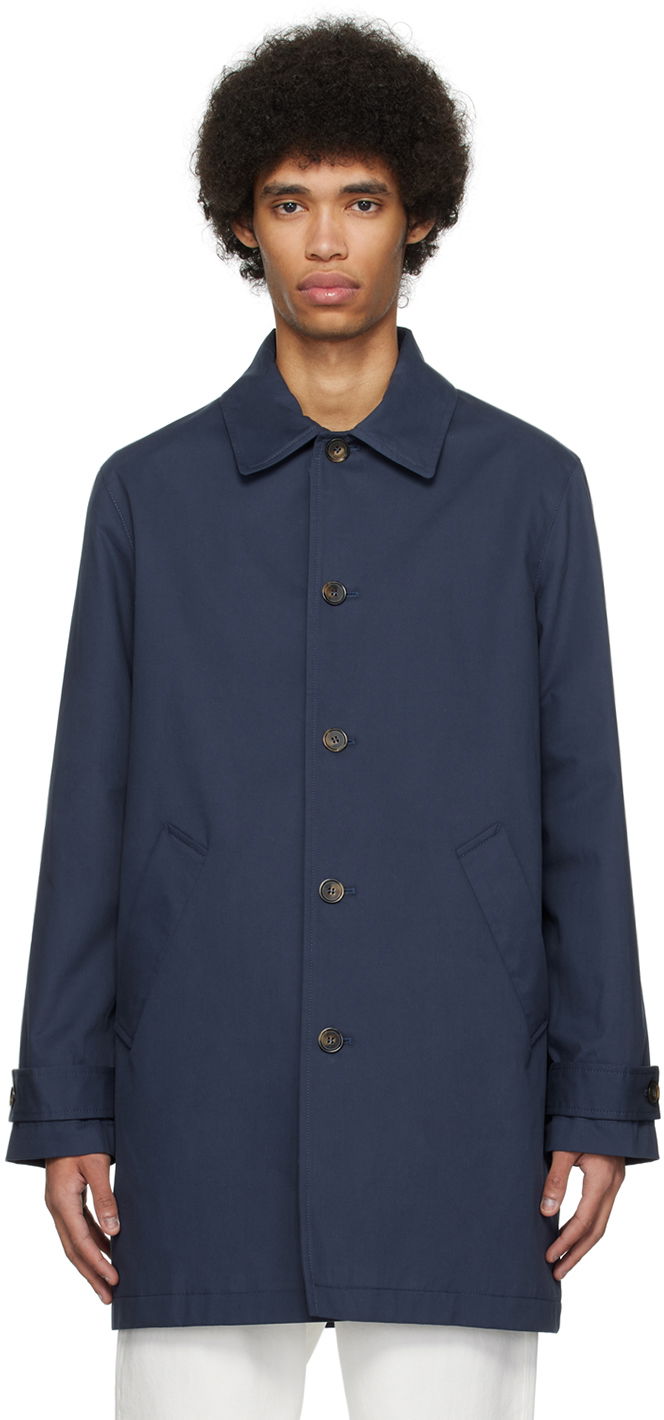 Frakker A.P.C. Victor Coat Mørkeblå | COGXS-H01420