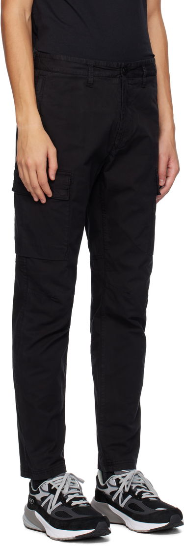 Cargo bukser Stone Island Stone Island Supima Cotton Twill Cargo Pants Sort | 811530410, 1
