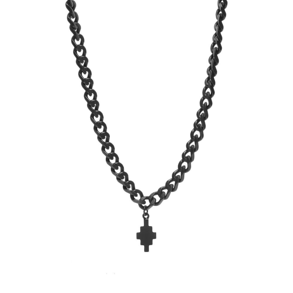 Halskæde Marcelo Burlon Cross Necklace Sort | CMOB015C99MET0011000, 0