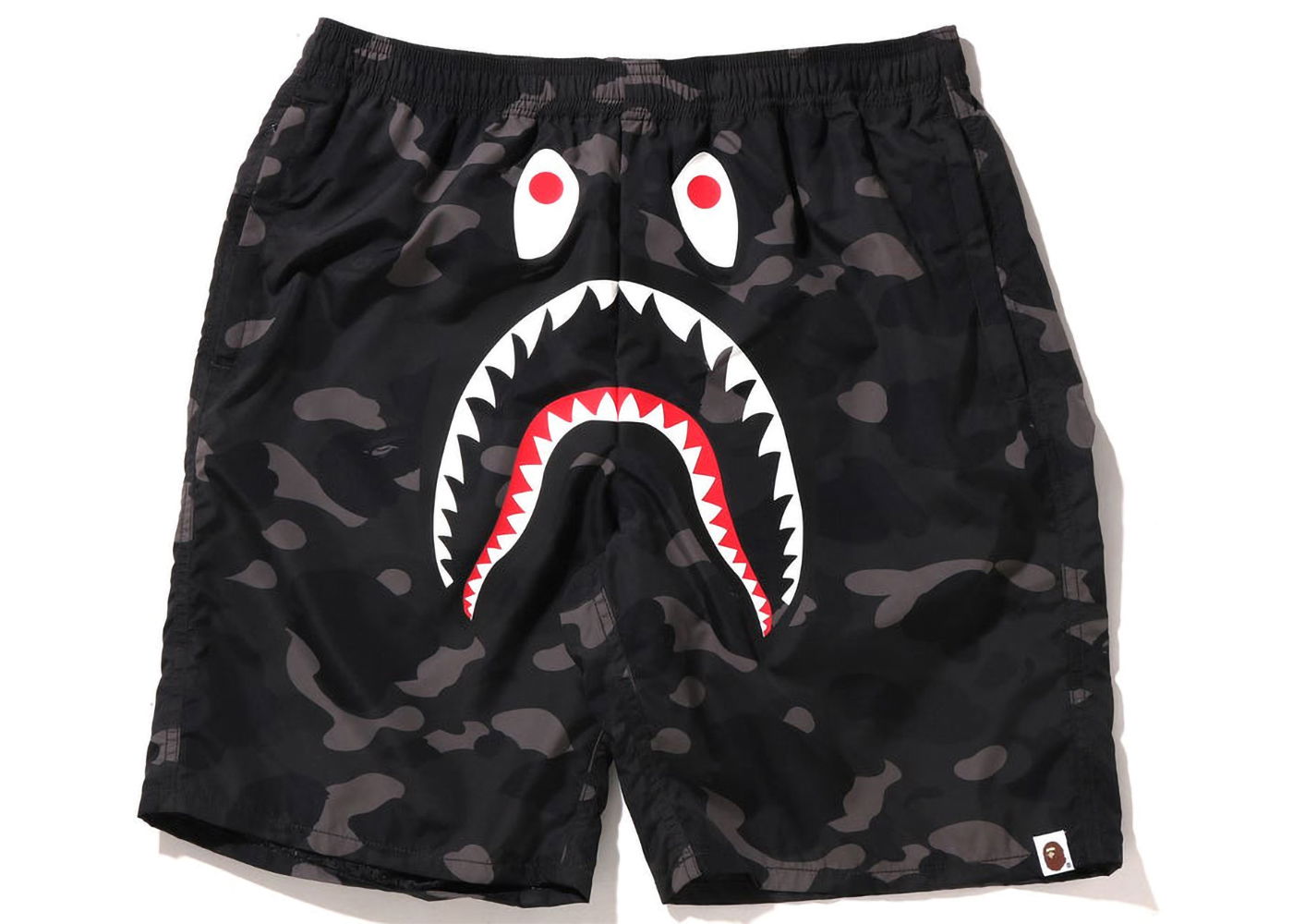 Shorts BAPE Color Camo Shark Beach Shorts Sort | 1I30-153-016, 0