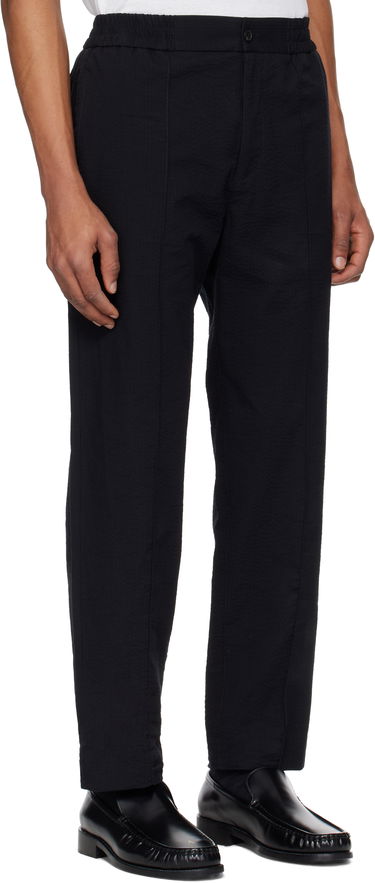 Bukser A.P.C. A.P.C. Joaquin Textured Straight-Leg Trousers Sort | COGXU-H08454, 1