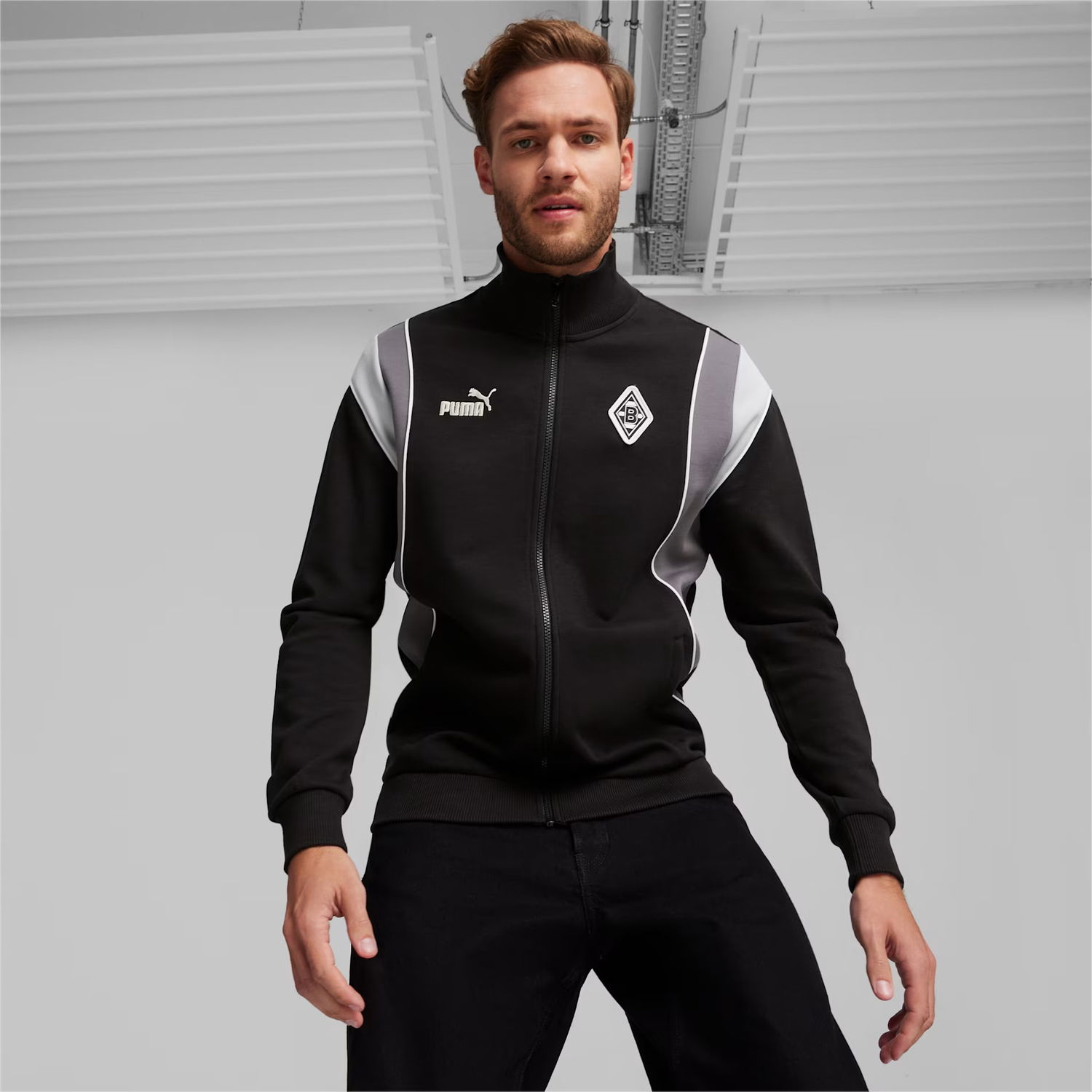 Jakke Puma BMG FtblArchive Track Jacket Sort | 774304-01, 1