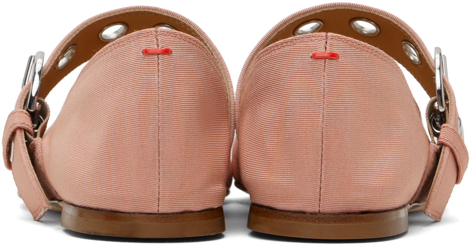 Skopleje Aeyde Aeyde Uma Eyelet Ballerina Flats Lyserød | A11-FL-RKLS08FL159-SS25-1018-069, 1
