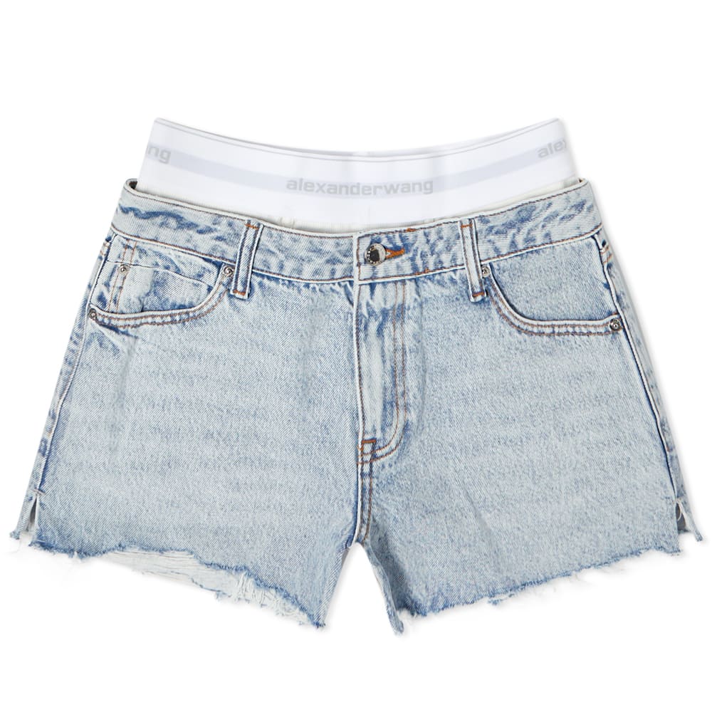 Shorts Alexander Wang High Rise Logo Short Turkis | 4DC1224071-270, 0