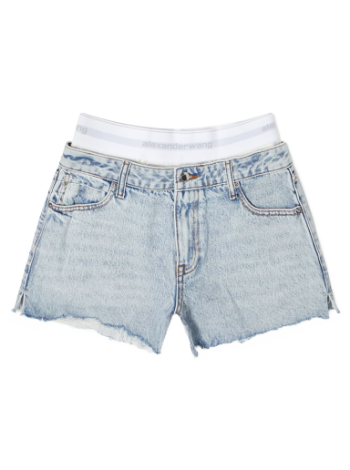 Shorts Alexander Wang High Rise Logo Short Turkis | 4DC1224071-270