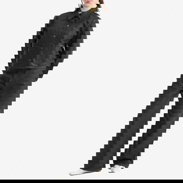 Jakke Samsoe Samsoe Samsøe Samsøe Sanadine Foil Denim Jacket, Size Large Sort | F24400175, 4