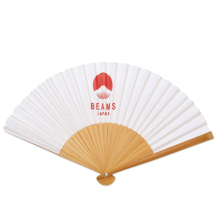 Tilbehør BEAMS BEAMS JAPAN Folding Fan Hvid | 56750050877-90