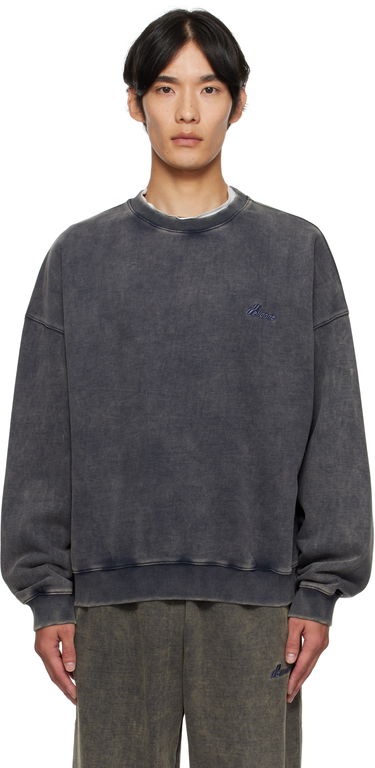 Sweatshirt We11done We11done Bleached Sweatshirt Grå | WD-TS2-25-785-U-DN, 0