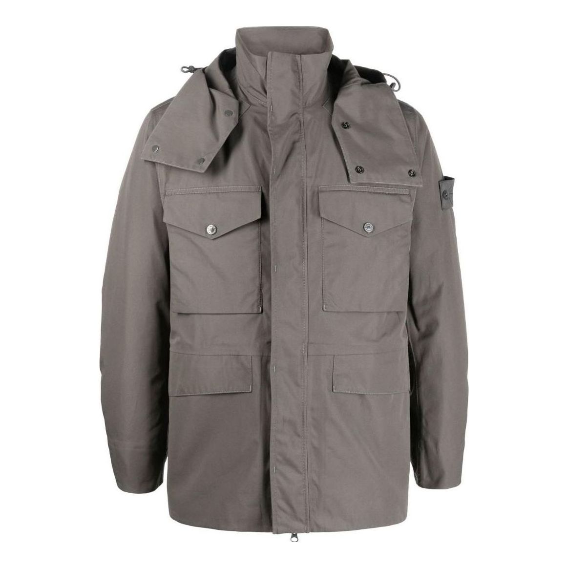 Parka Stone Island Detachable Hooded Down Jacket Grå | 7715437F1-V0067, 0