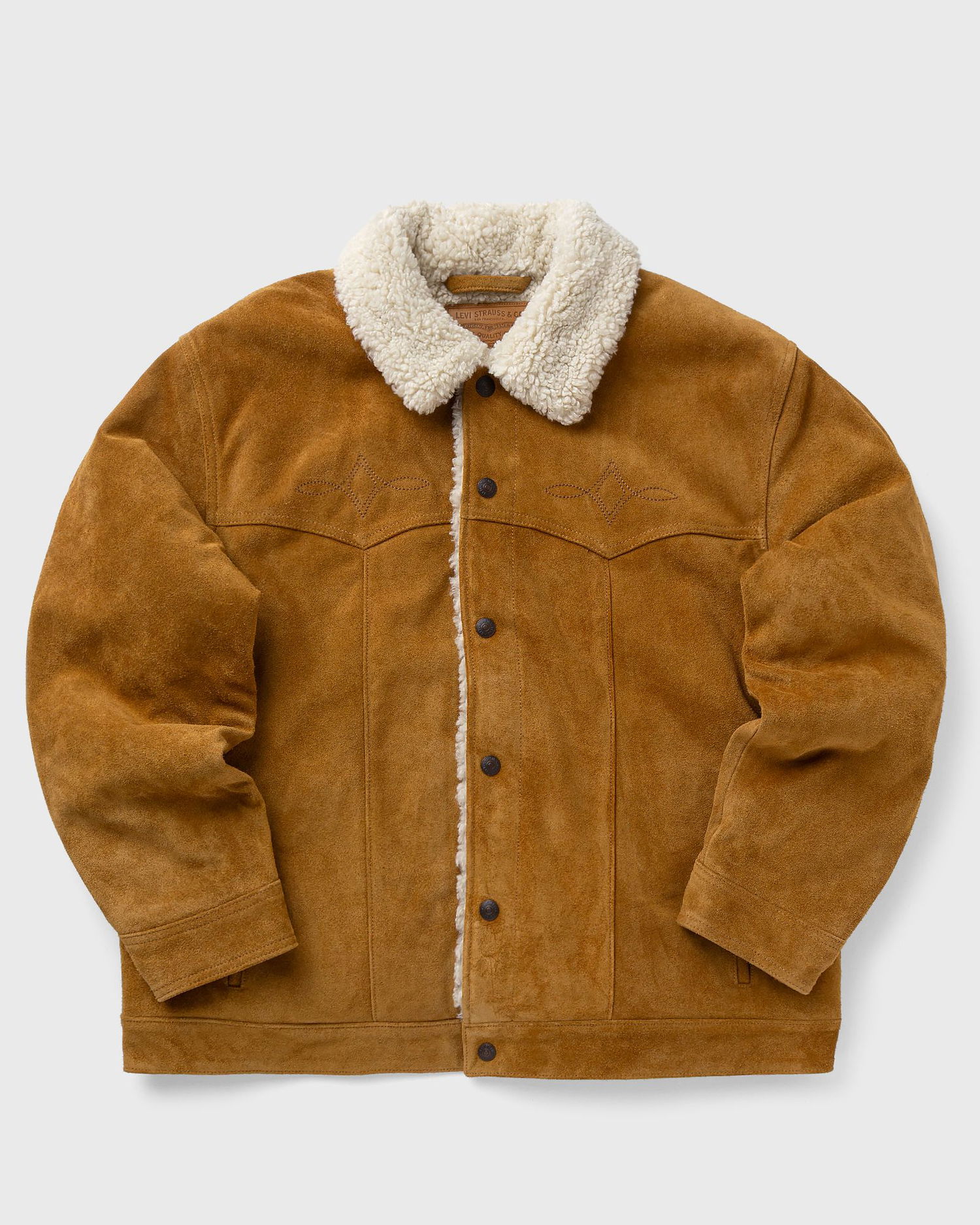 Jakke Levi's Western Suede Sherpa Trucker Jacket Brun | 003WH-0000, 0