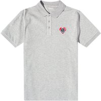 Polo skjorte Moncler Heart Logo Polo Shirt Grå | 8A000-84556-10-984, 1