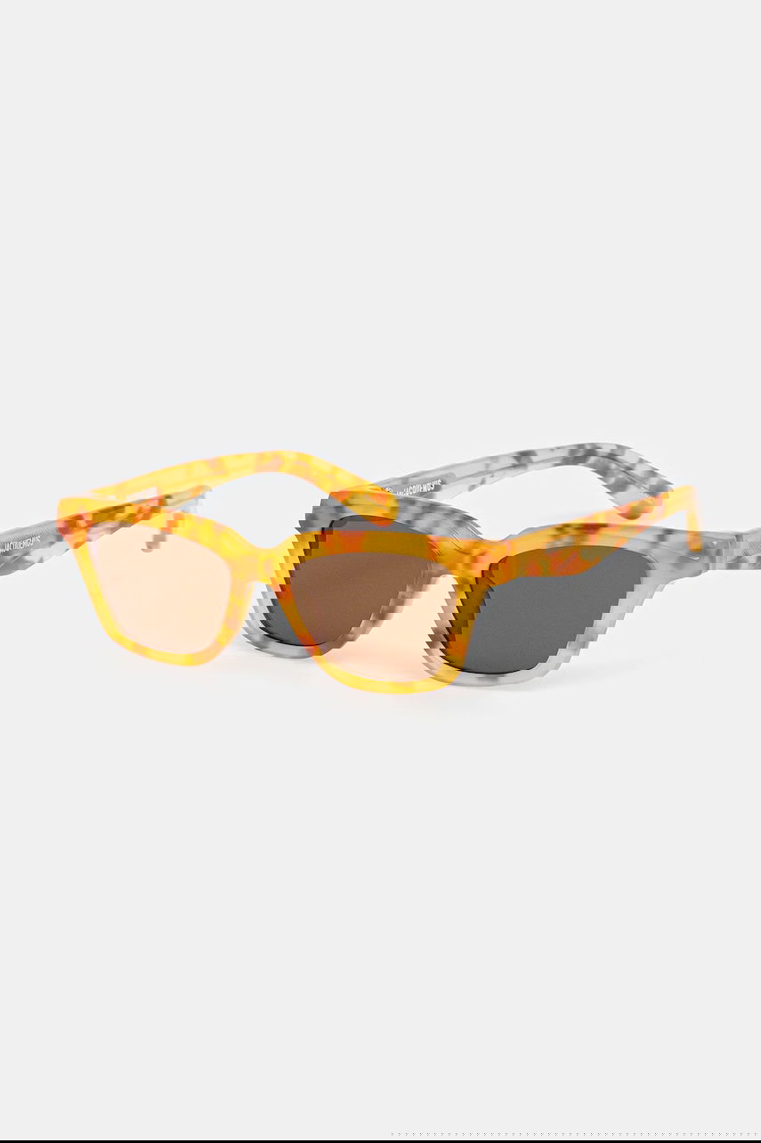 Solbriller Jacquemus Jacquemus Carre Sunglasses Gul | JAC109C4SUN, 0