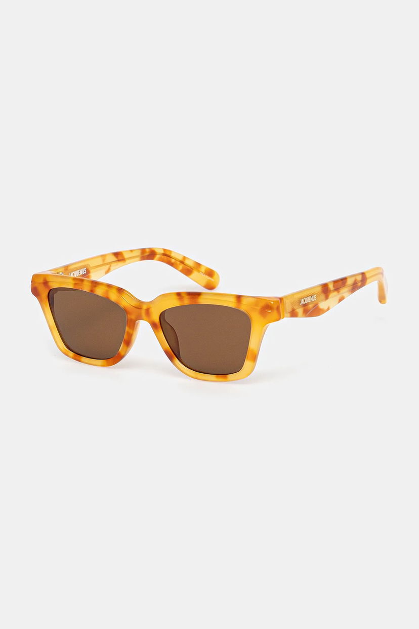 Solbriller Jacquemus Jacquemus Carre Sunglasses Gul | JAC109C4SUN