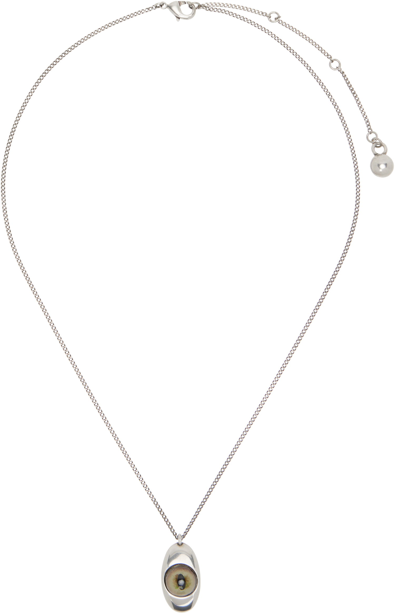 Halskæde LEMAIRE Lemaire Cat Eye Pendant Necklace Metalisk | JW0119 LO036, 0