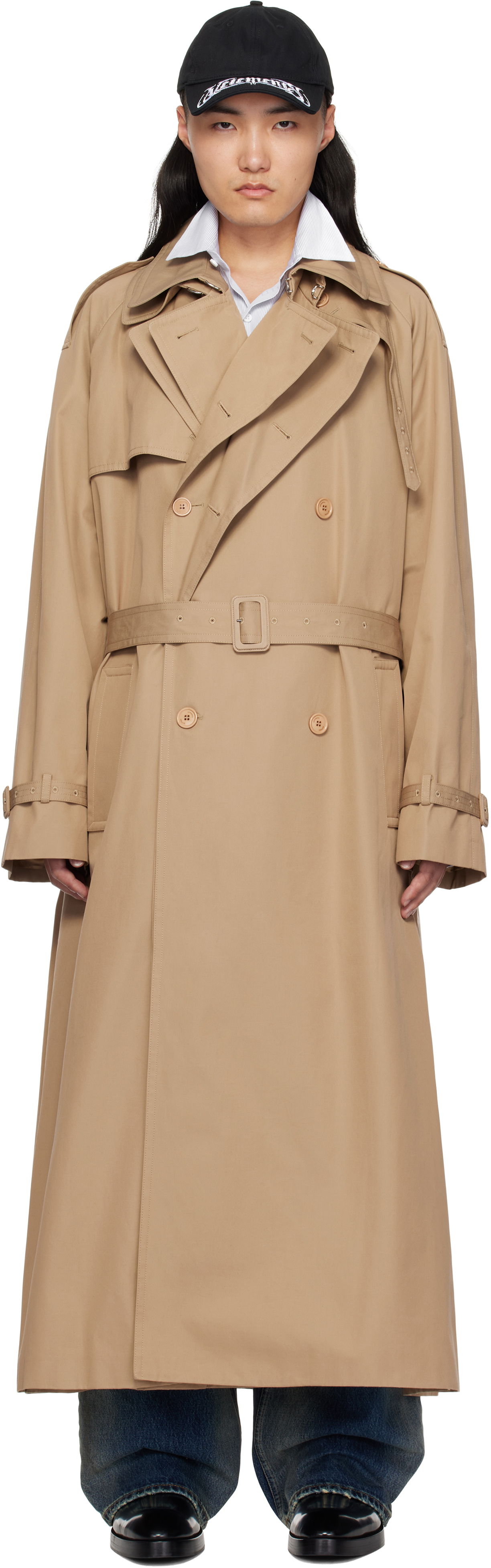 Trenchcoat VETEMENTS Vetements Runway Double Trench Coat Beige | UA66CO400S, 0