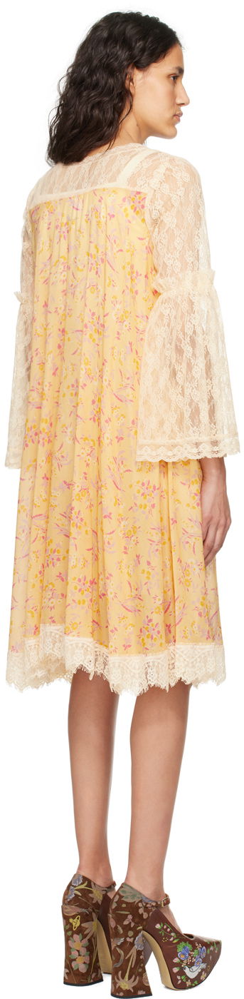 Kjole Anna Sui Lace Midi Dress Orange | 324C31, 2