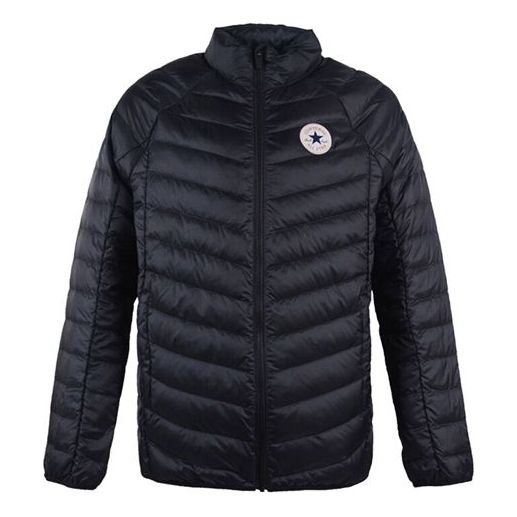 Puffer jakke Converse Warm Down Jacket Sort | 10005116-A01