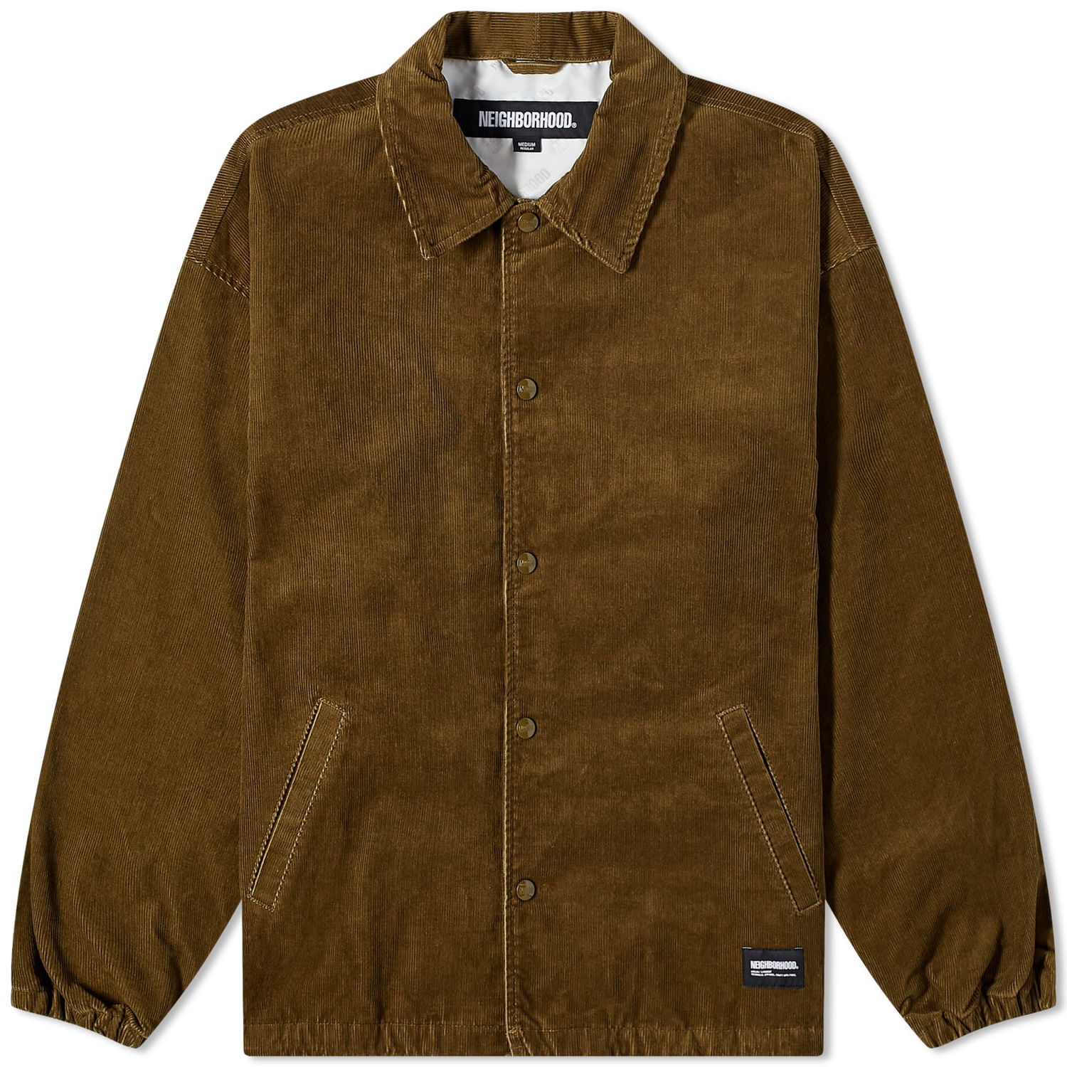 Jakke Neighborhood Corduroy Coach Jacket Brun | 232SPNH-JKM04-OD, 0