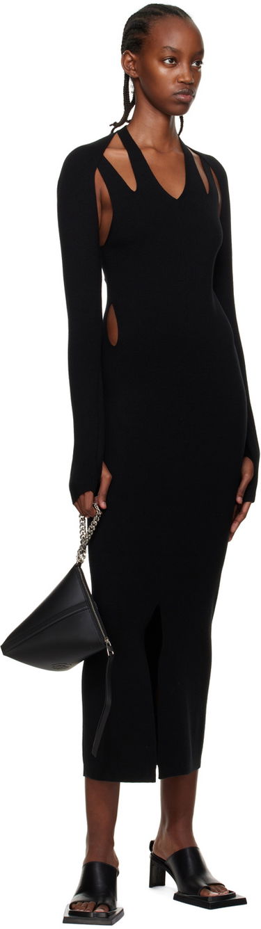 Kjole Dion Lee Plaited Midi Dress Sort | A7613P22, 3