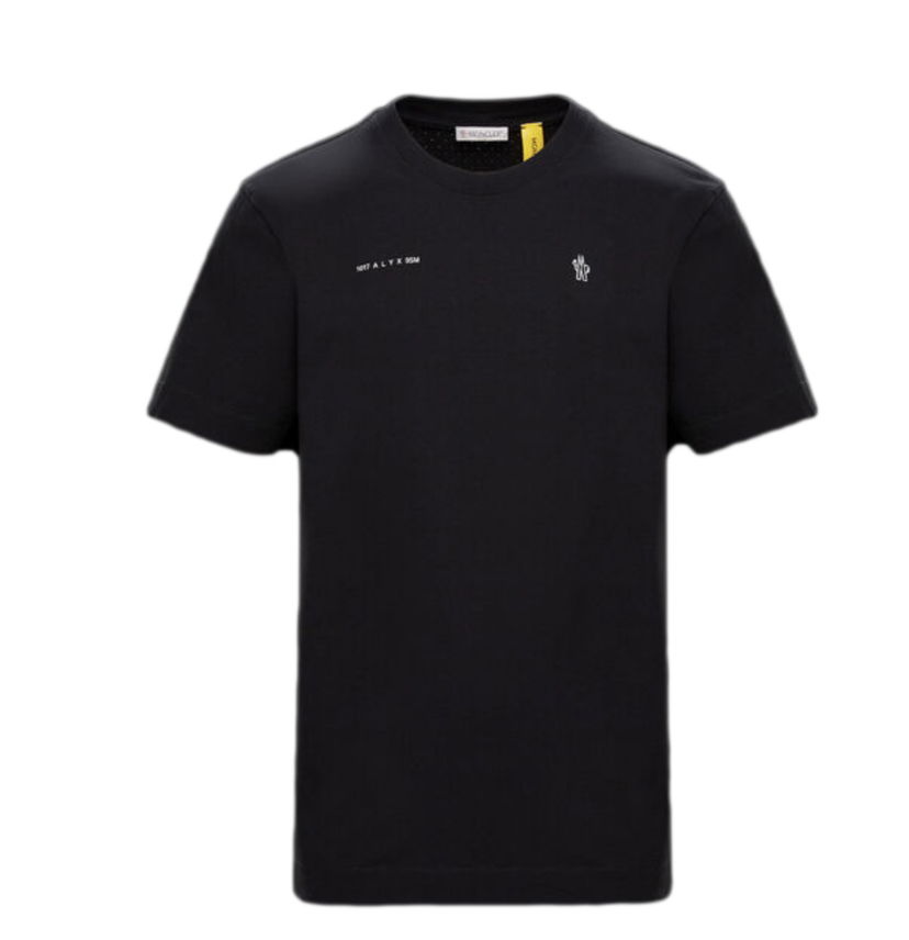 T-shirt Moncler Logo Print Oversized T-shirt Sort | 8C71340829JJ BLAC