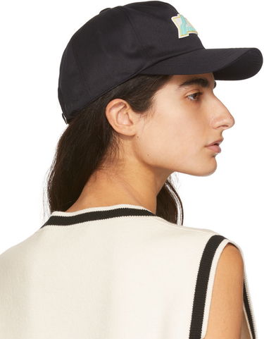 Kasket We11done We11done Logo Baseball Cap Sort | WD-AH1-22-409-U-NV, 2