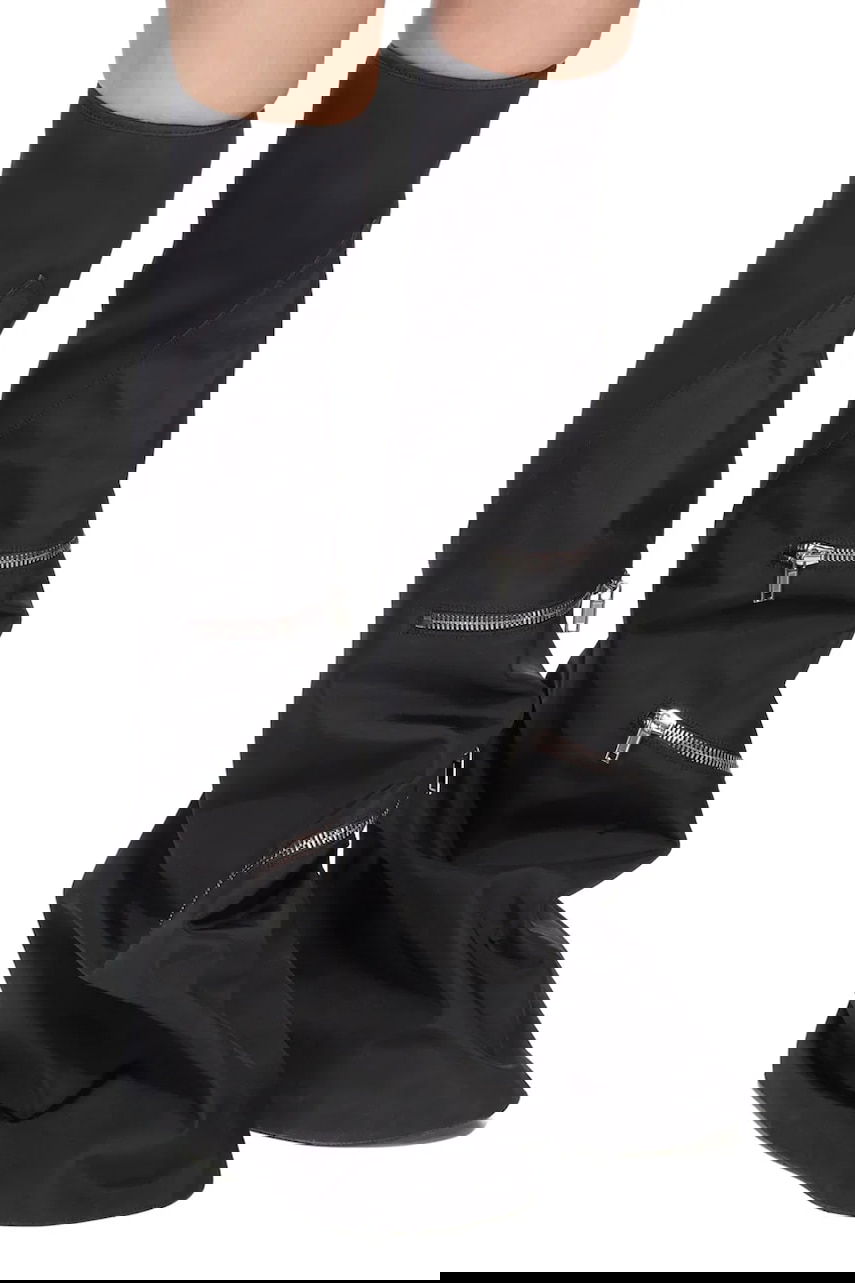 Sneakers og sko Rick Owens Rick Owens DRKSHDW Cargo Fetish Flat Heel Boots Sort | DS02E7816.NCV, 1