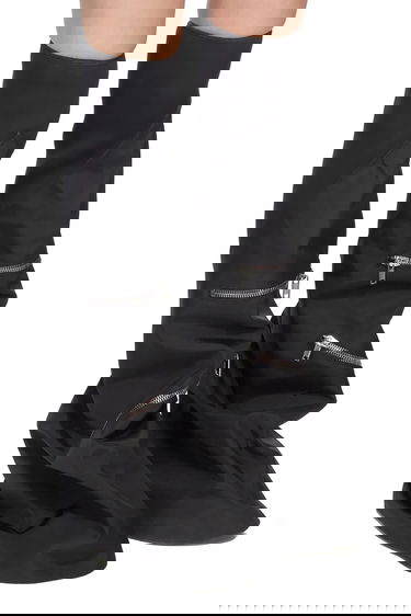 Sneakers og sko Rick Owens Rick Owens DRKSHDW Cargo Fetish Flat Heel Boots Sort | DS02E7816.NCV, 1