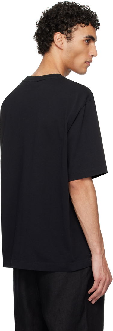 T-shirt MAISON KITSUNÉ Maison Kitsuné Handwriting Oversize T-Shirt Sort | OM00122KJ0119, 2