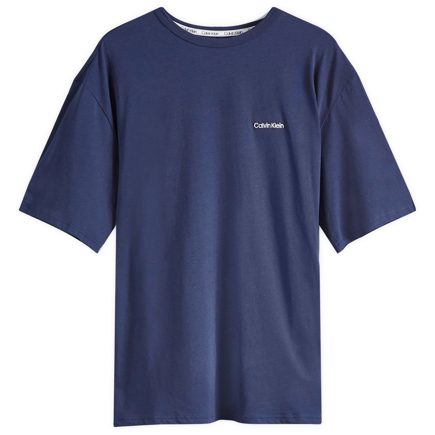 T-shirt CALVIN KLEIN Crew Neck Lounge Mørkeblå | 000NM2298EVN7, 0