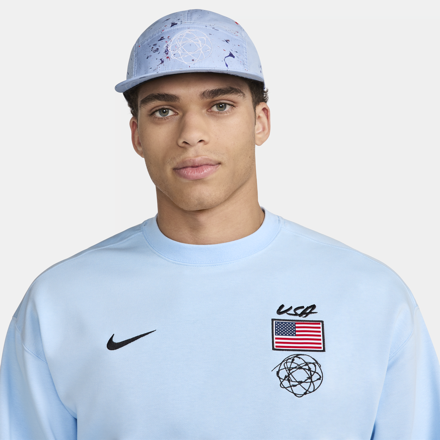 Kasket Nike Dri-FIT USA Fly Breaking Blå | FN7241-441, 1