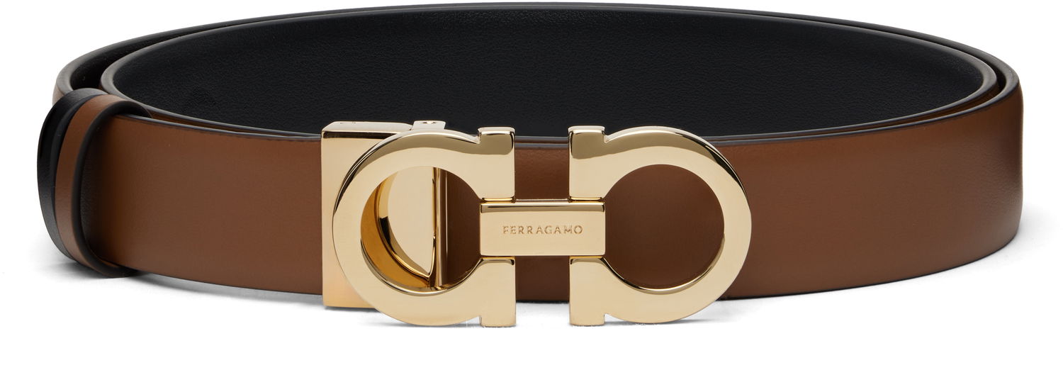 Bælter FERRAGAMO Salvatore Ferragamo Gancini Reversible Belt Brun | 23A565 - 674487, 1