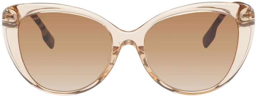 Solbriller Burberry Round Cat-Eye Acetate Sunglasses Beige | 0BE4407 408813 8056597920278, 0
