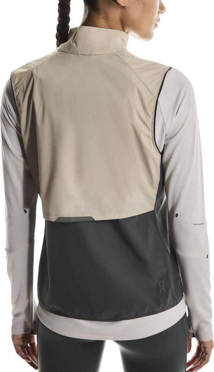Vest On Running Running Weather Hooded Vest Beige | 1wf30233557, 1