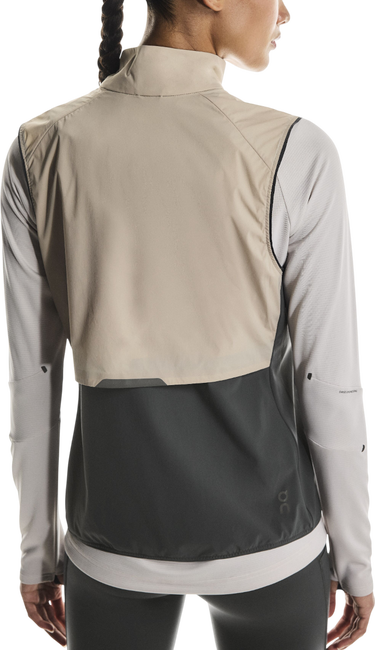 Vest On Running Running Weather Hooded Vest Beige | 1wf30233557, 1