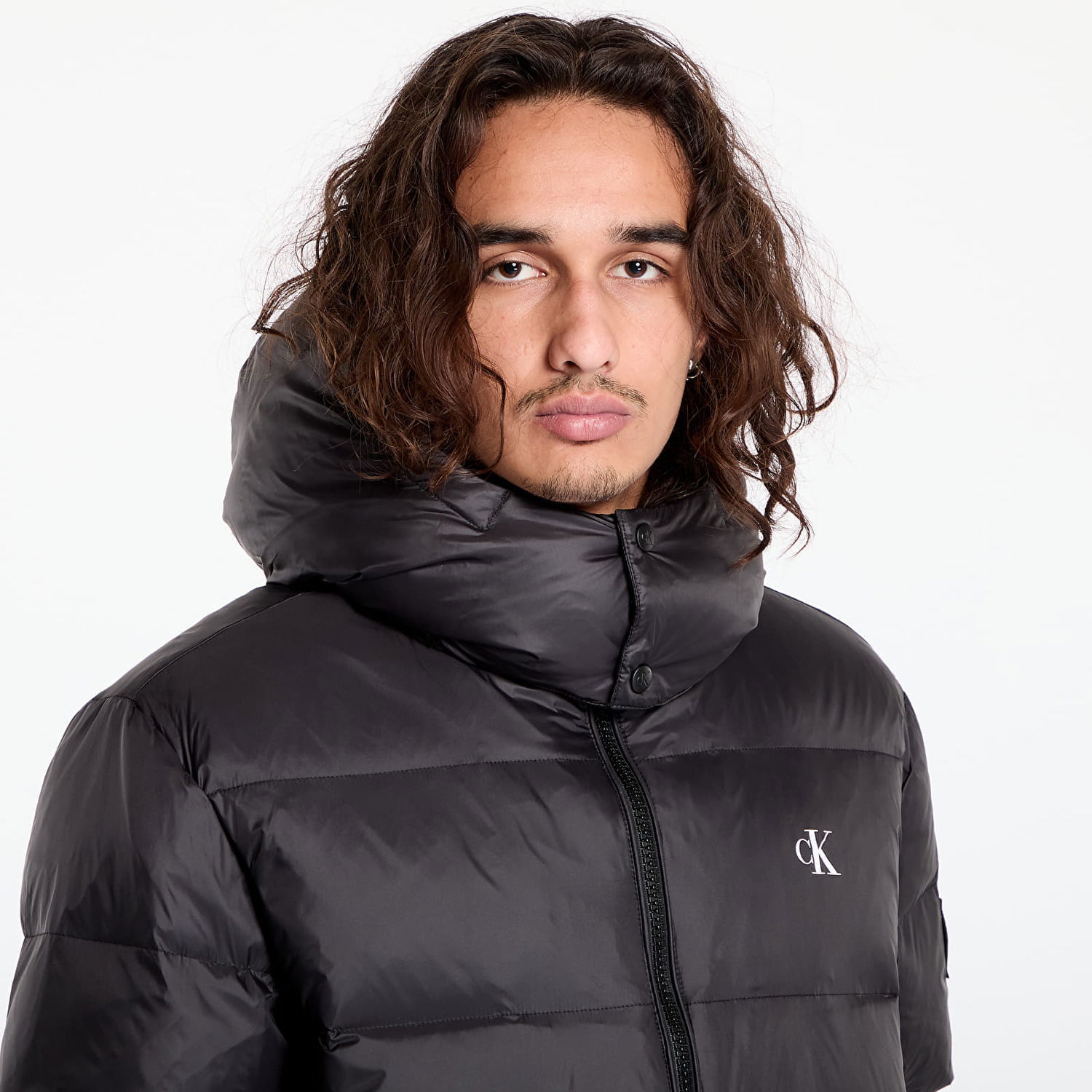 Parka CALVIN KLEIN Essentials Down Long Jacket Black Sort | J30J326102 BEH, 1