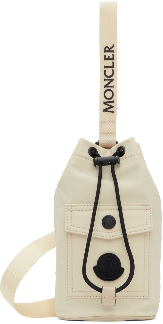Rygsæk Moncler White Trick Drawstring Pouch Beige | J209B6A00001M3873