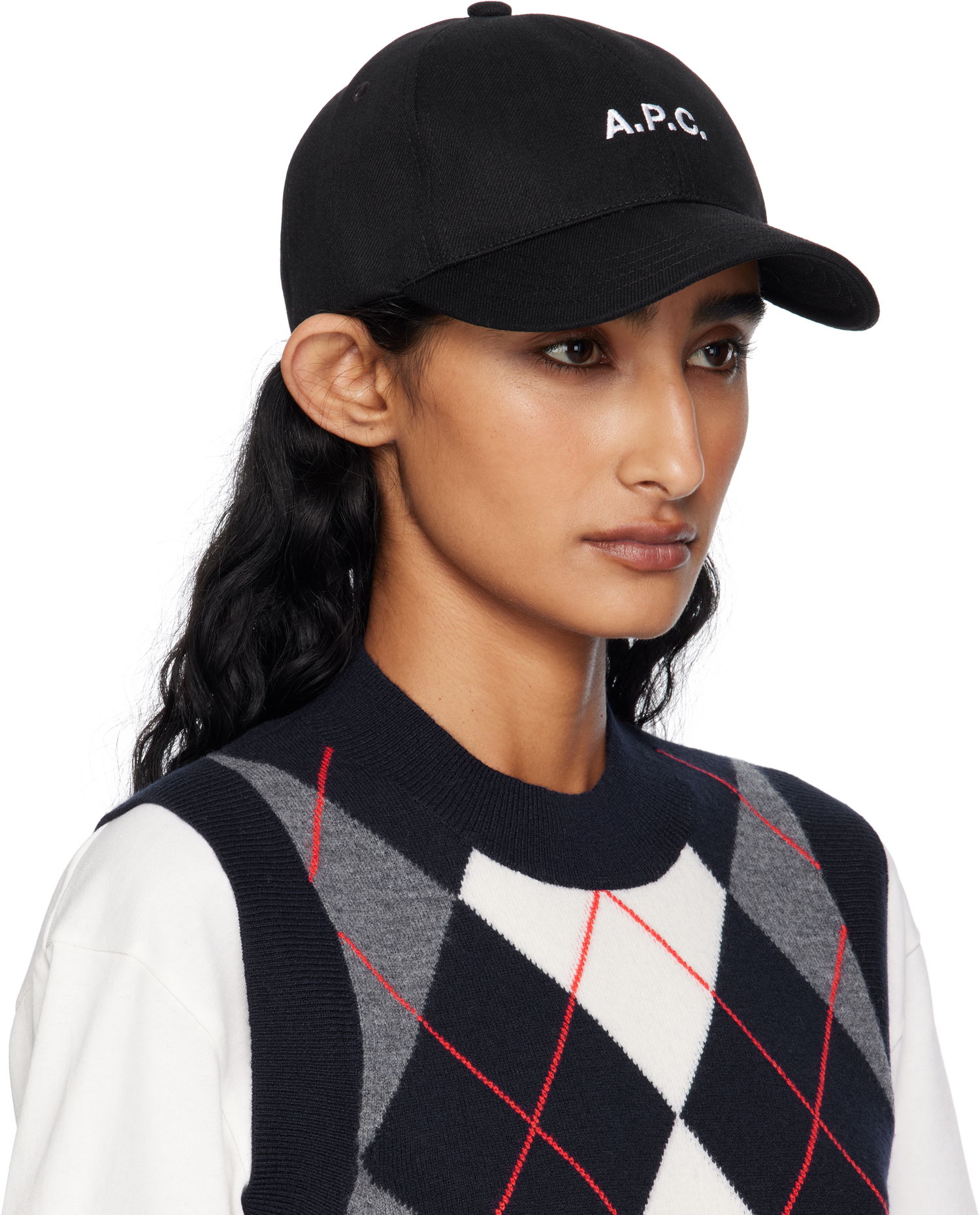 Kasket A.P.C. A.P.C. Charlie Baseball Cap Sort | COZZS-M24069, 1
