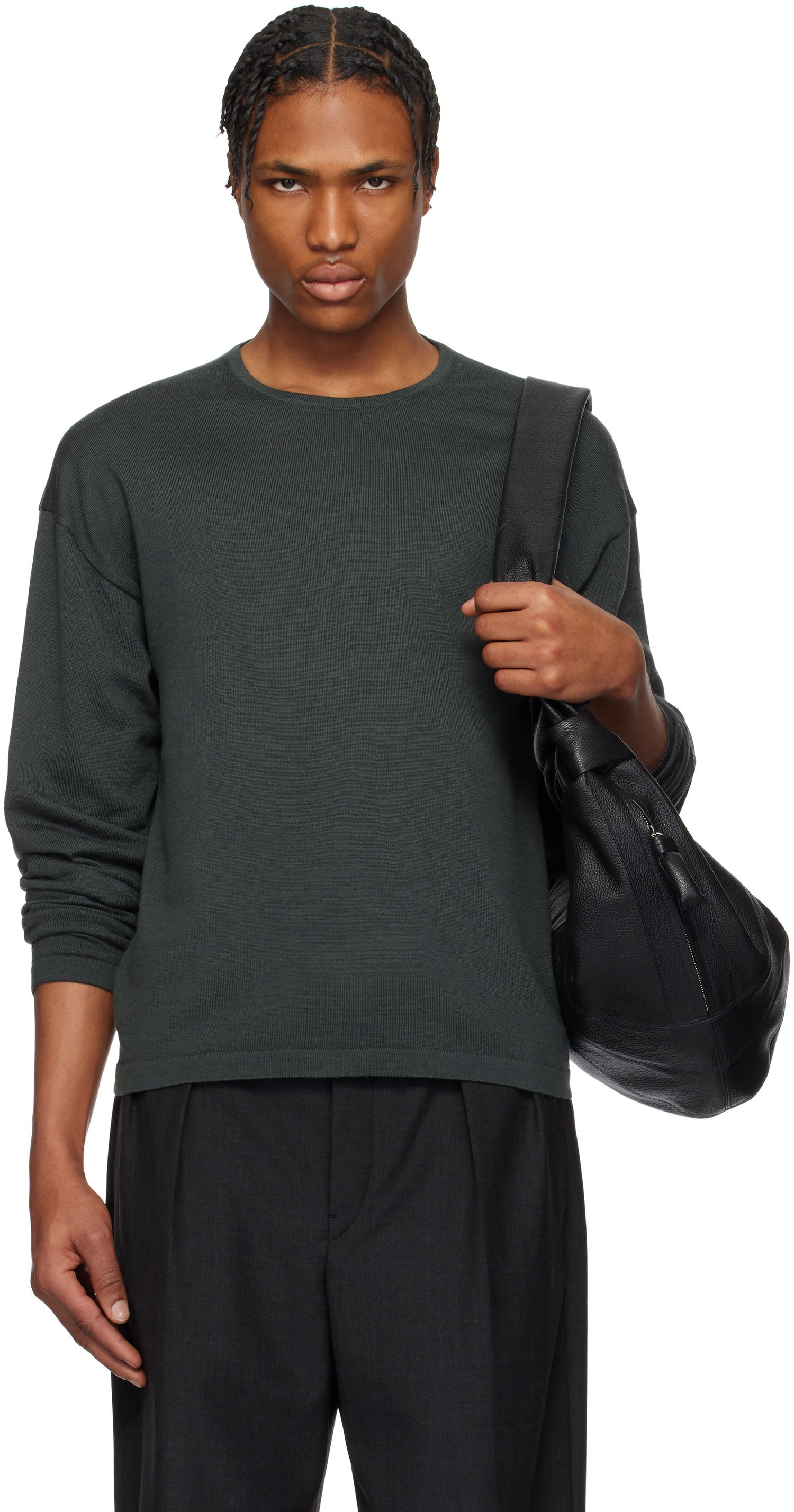 Sweater LEMAIRE Lemaire Crew Neck Sweater Grøn | TO1359 LK087, 0