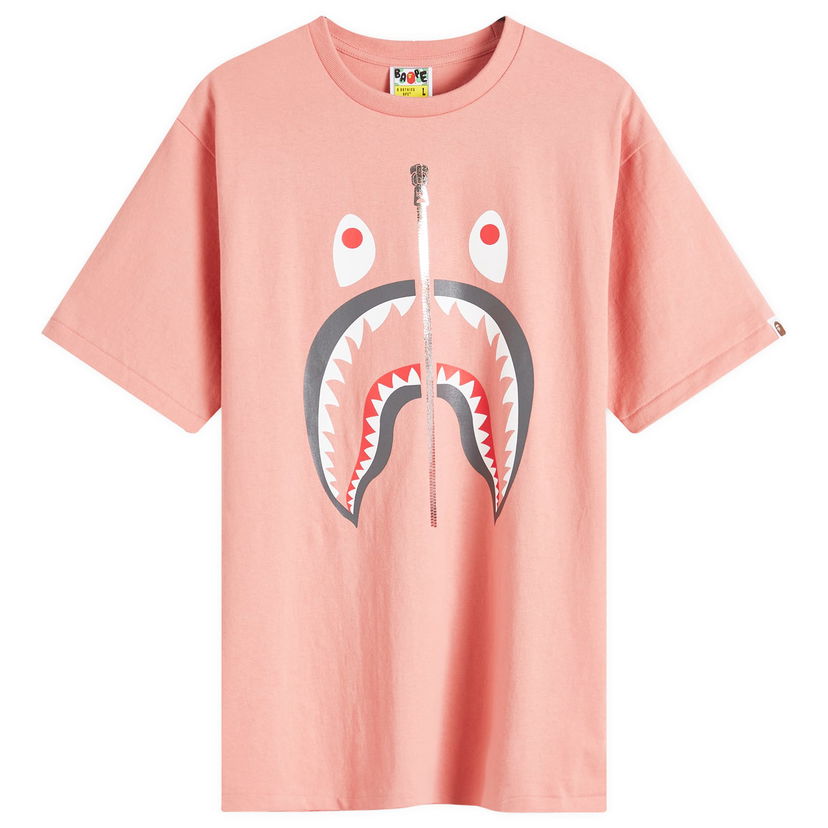 T-shirt BAPE A Bathing Ape Men's Shark T-Shirt in Pink, Size Large | END. Clothing Lyserød | 001TEK301003M-PNK
