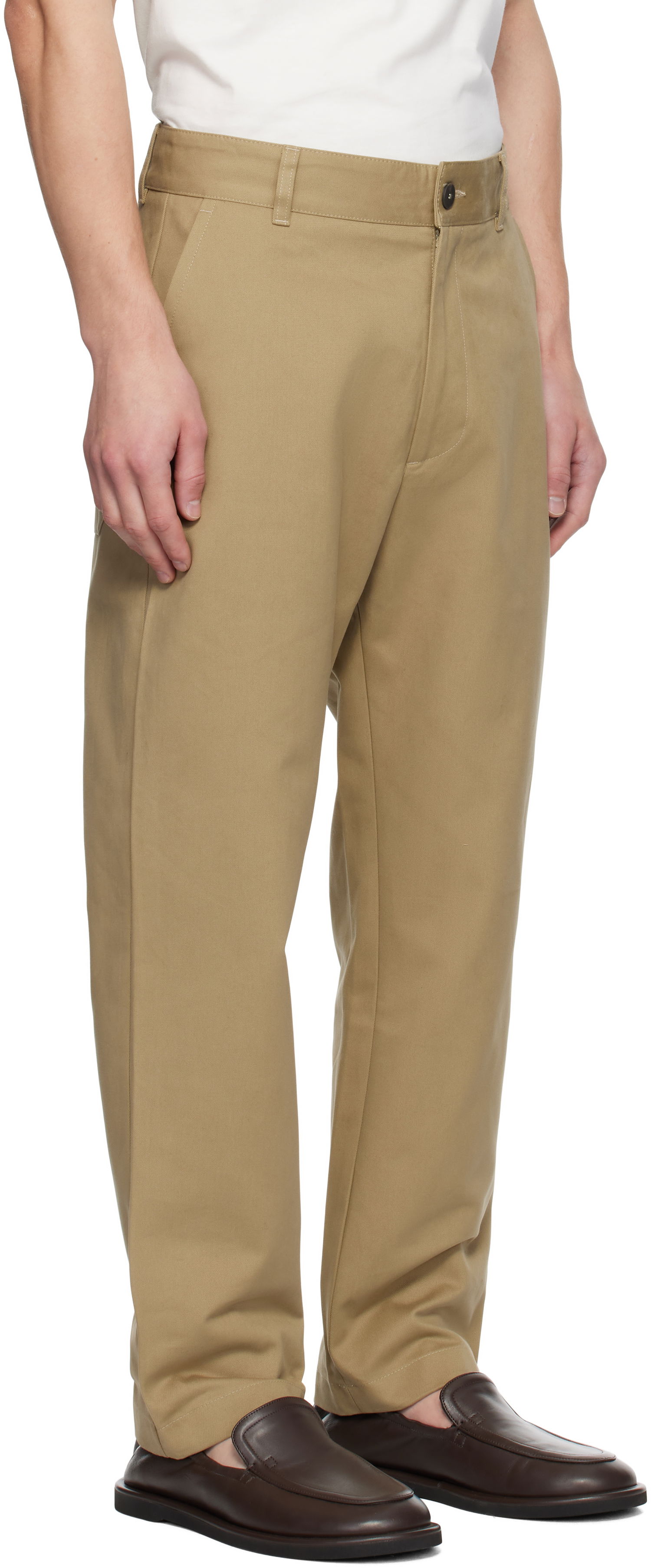 Bukser Studio Nicholson Studio Nicholson Bill Trousers Beige | BILL SNM - 1337, 1