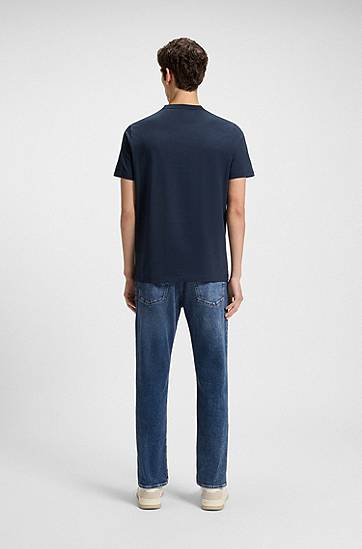 Jeans BOSS Maine Regular-Fit Super-Stretch Jeans Blå | 50544633, 1