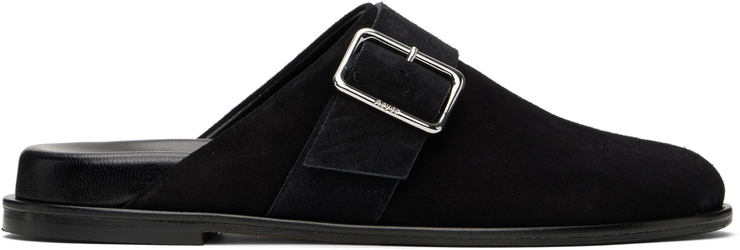 Sneakers og sko Aeyde Finja Suede Slip-On Loafers Sort | A11-FL-FAER08FL154-SS25-800-022, 0